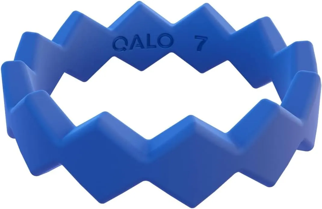 QALO Women's Rubber Silicone Ring, Bolt, Wedding Ring for Women, Breathable, Durable Engagement Silicone Band, 5.1mm Wide 1.9mm Thick, Multi Colors