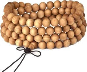 RHAIYAN 6mm 8mm 108 Beads Natural Taihang Mountain Cliff Parker Wood Buddhist Buddha Bracelet Fit for Women Men Meditation Prayer Bead Mala Gift Specific (Color : Beads 6mm)