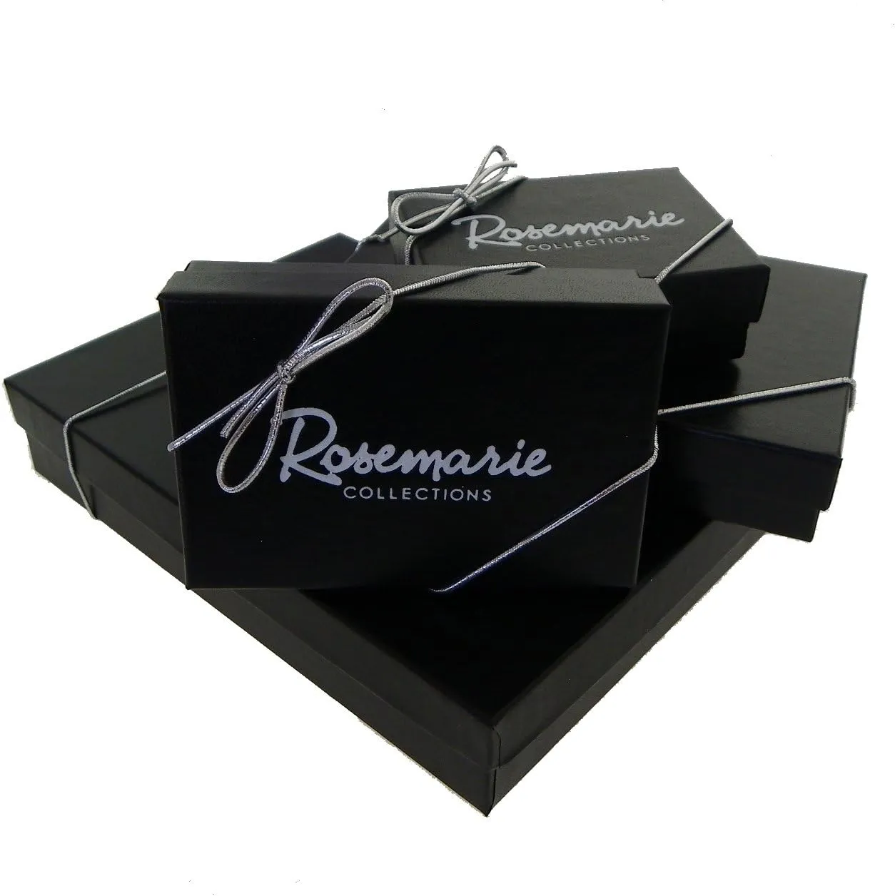 Rosemarie Collections Women's Set of 5 Sparkling Crystal Rhinestone Stacking Stretch Bracelets, 2.25"