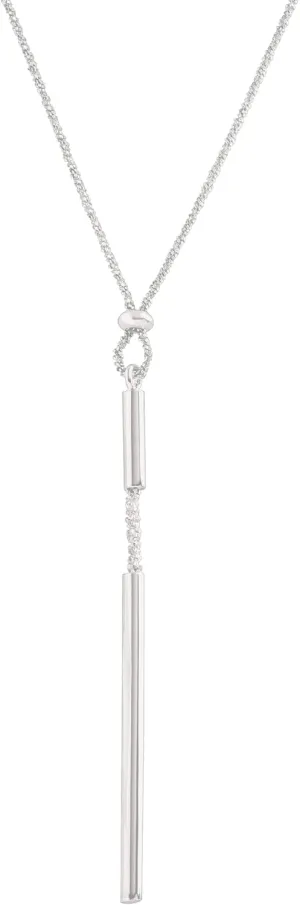 Silpada 'Water's Edge' Lariat Necklace in Sterling Silver, 16"   2"