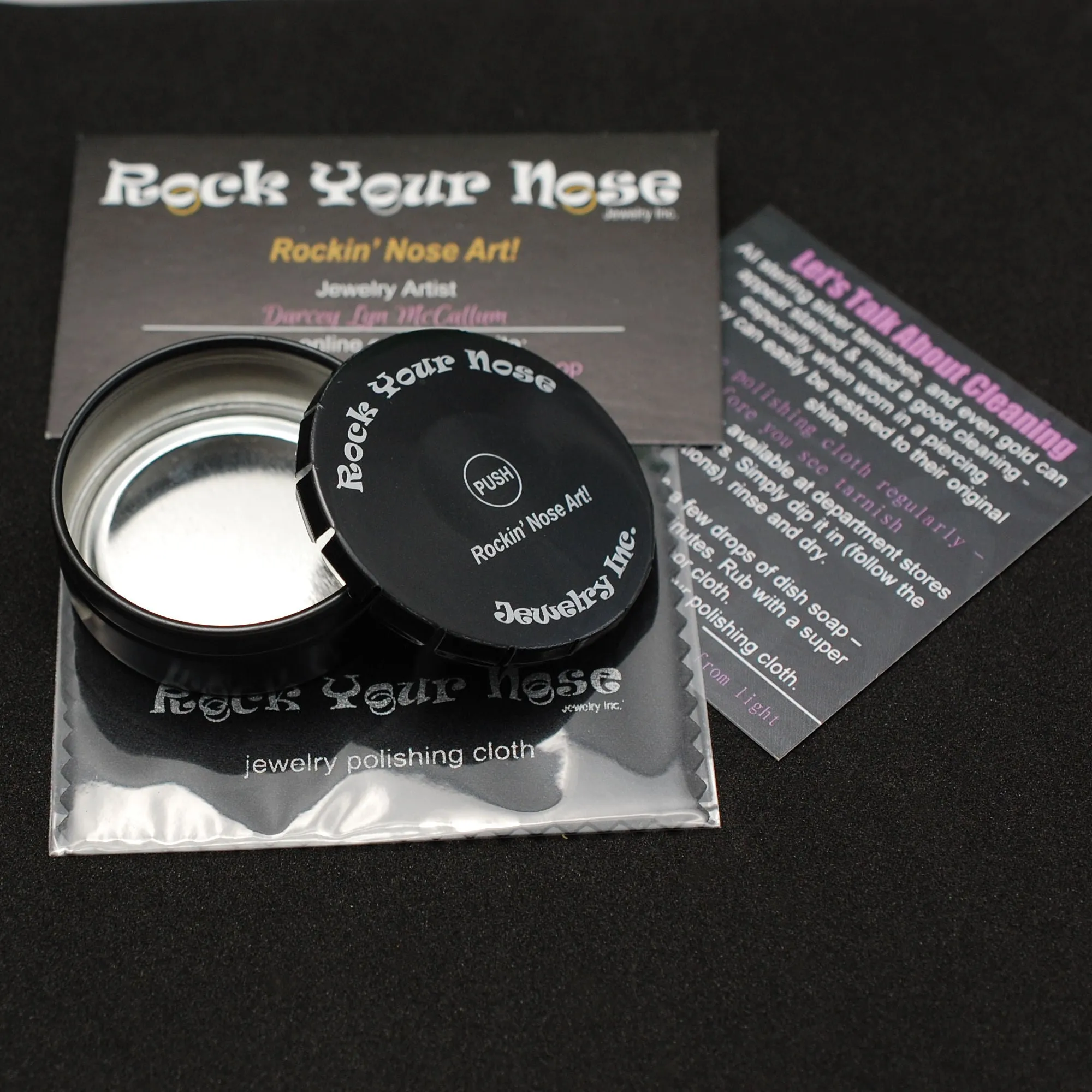 Silver Hammered Nose Ring