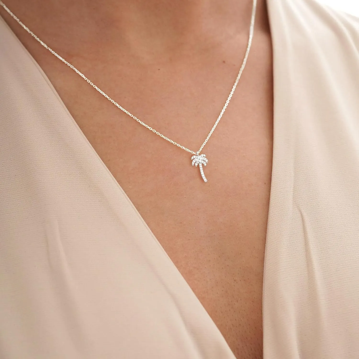 Silver Necklace for Women, 14K White Gold Plated Dainty Infinity Bead Star of David Starfish Sun Hummingbird Butterfly Flower Palm Tree Plane Sunflower Pendant Necklaces Simple Jewelry