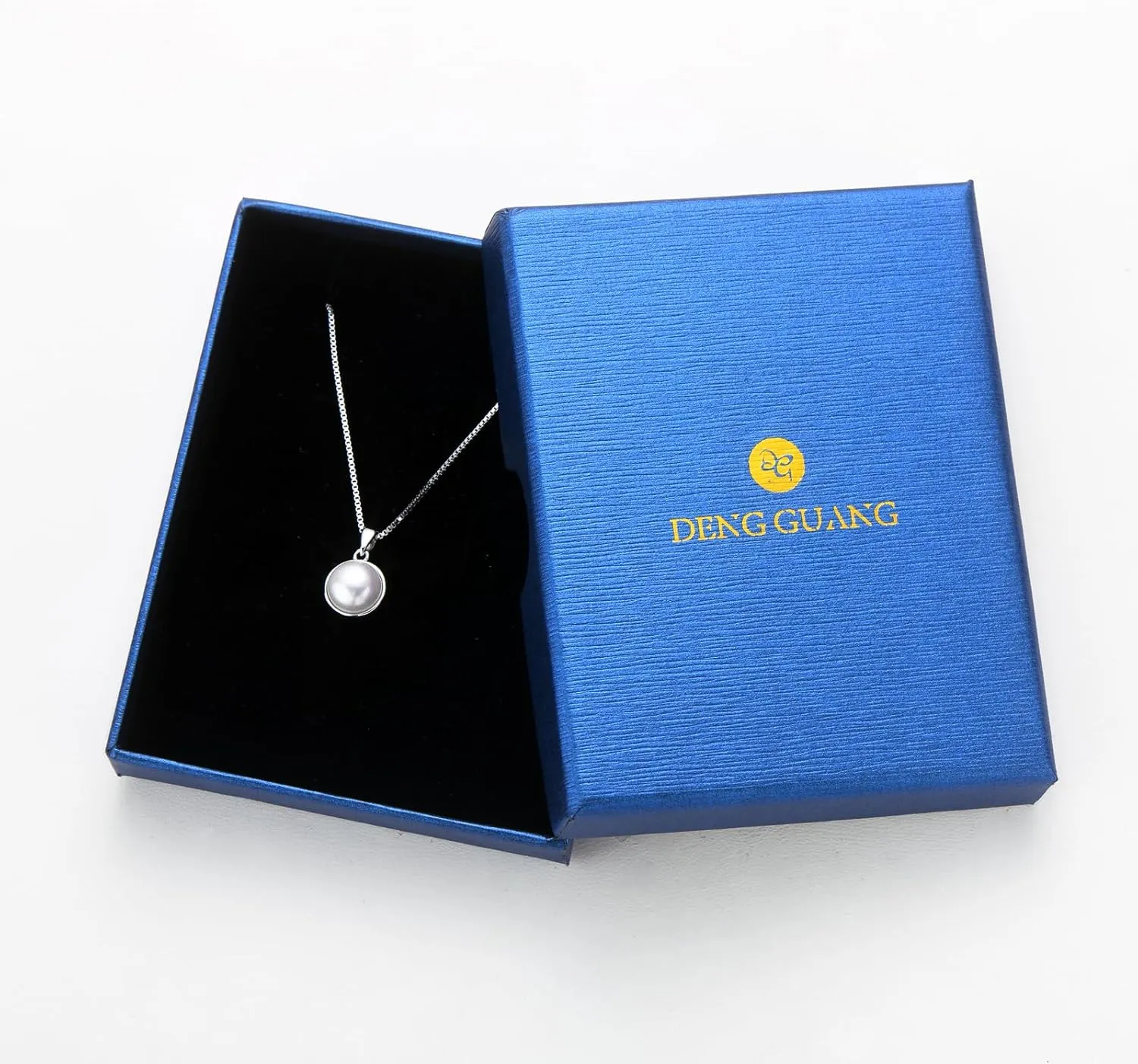Simple Pearl Necklace for Women, 925 Sterling Silver Freshwater Cultured Single Pearl Pendant Necklaces, Anniversary Birthday Wedding Jewelry Gifts for Mom Wife Daughter