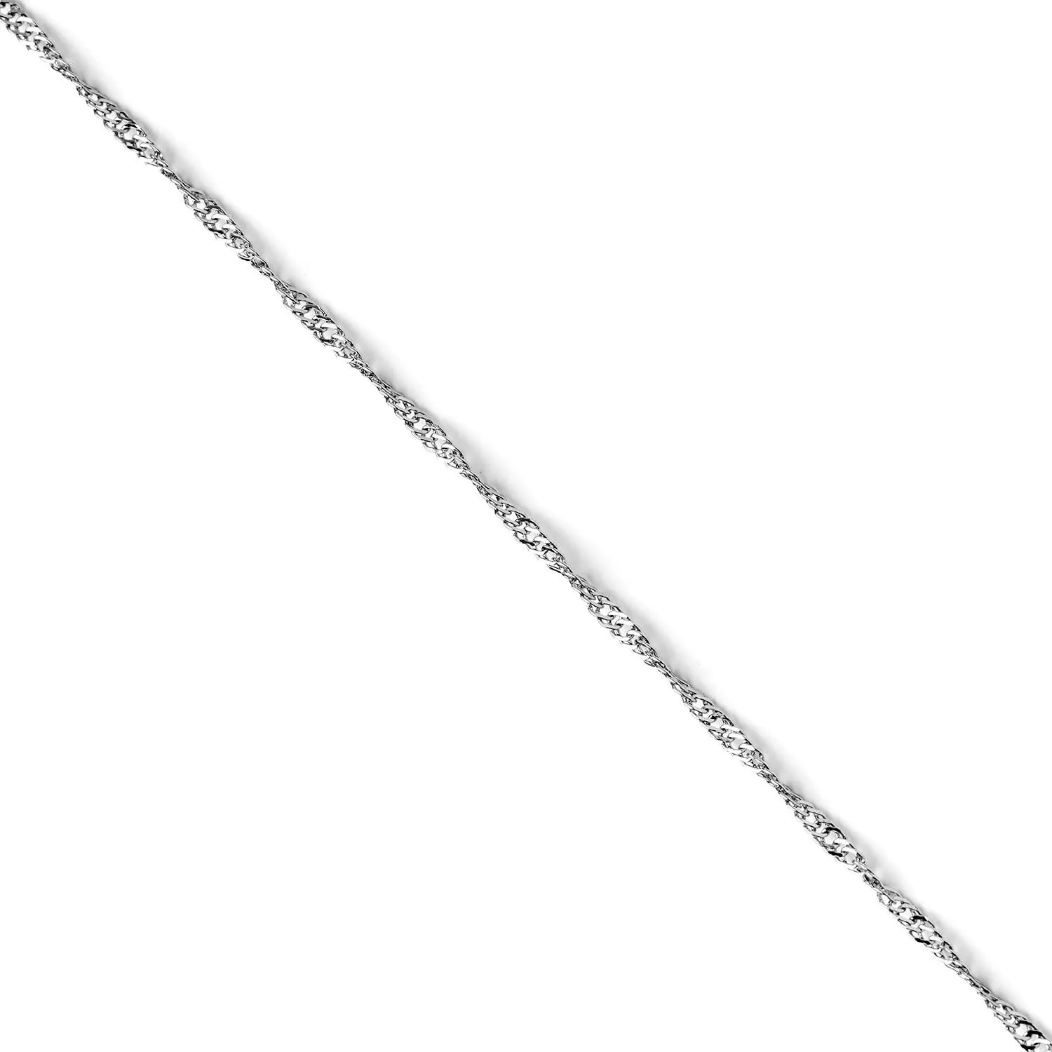 Stainless Steel Chain Necklace Silver for Men Women 16" - 30"