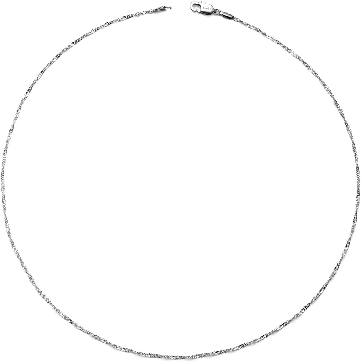 Stainless Steel Chain Necklace Silver for Men Women 16" - 30"