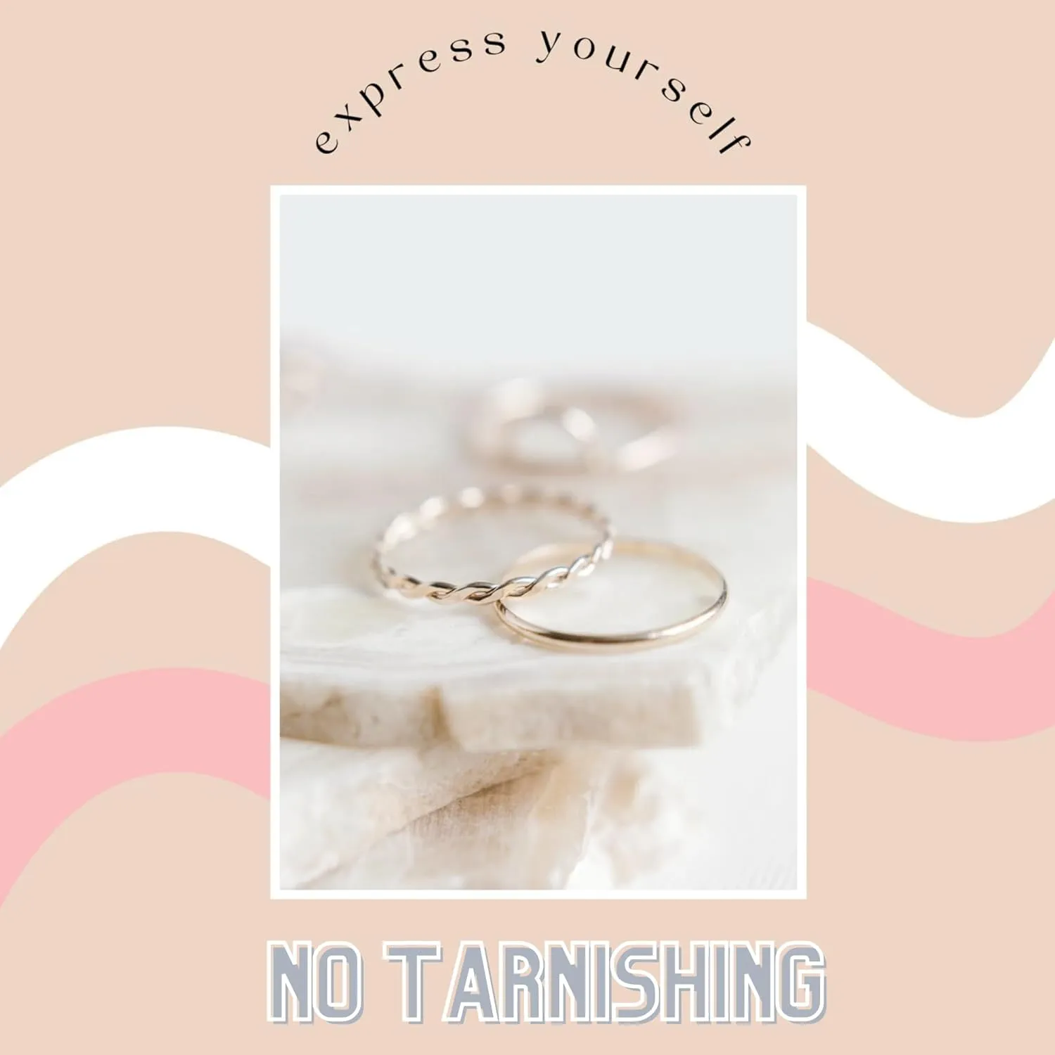 Sterling Silver Stacking Ring | Silver Statement Ring | Dainty | Simple and Elegant | Minimalist Jewelry | Waterproof Everyday Wear | Handmade (Size 9)