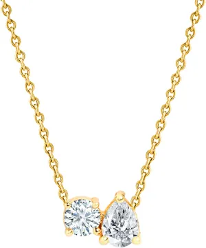 Stylish Crystal Pendant Necklace For Women With Extendable Chain