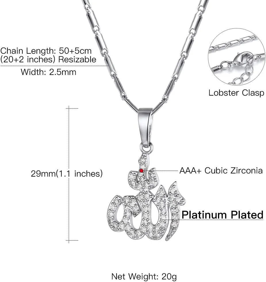 Suplight 925 Sterling Silver Jewish Star of David Necklace, Stainless Steel Gold Plated Islamic Hand of Fatima Heart Oval Allah Necklaces for Women Men (with Gift Box)