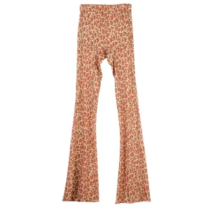 THIN MESH LEGGINGS WITH ANATOMICAL CUTTING LINES / SCORCHED FLOWER