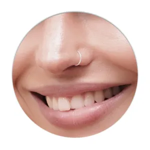 Tiny Sterling Silver Nose Ring - 24 Gauge Thin Handmade Nose Hoop Silver Snug Nose Ring Hoop - Sterling Silver Nose Piercing For Women - Comfortable & Elegant Design - Comes with Gift Packaging