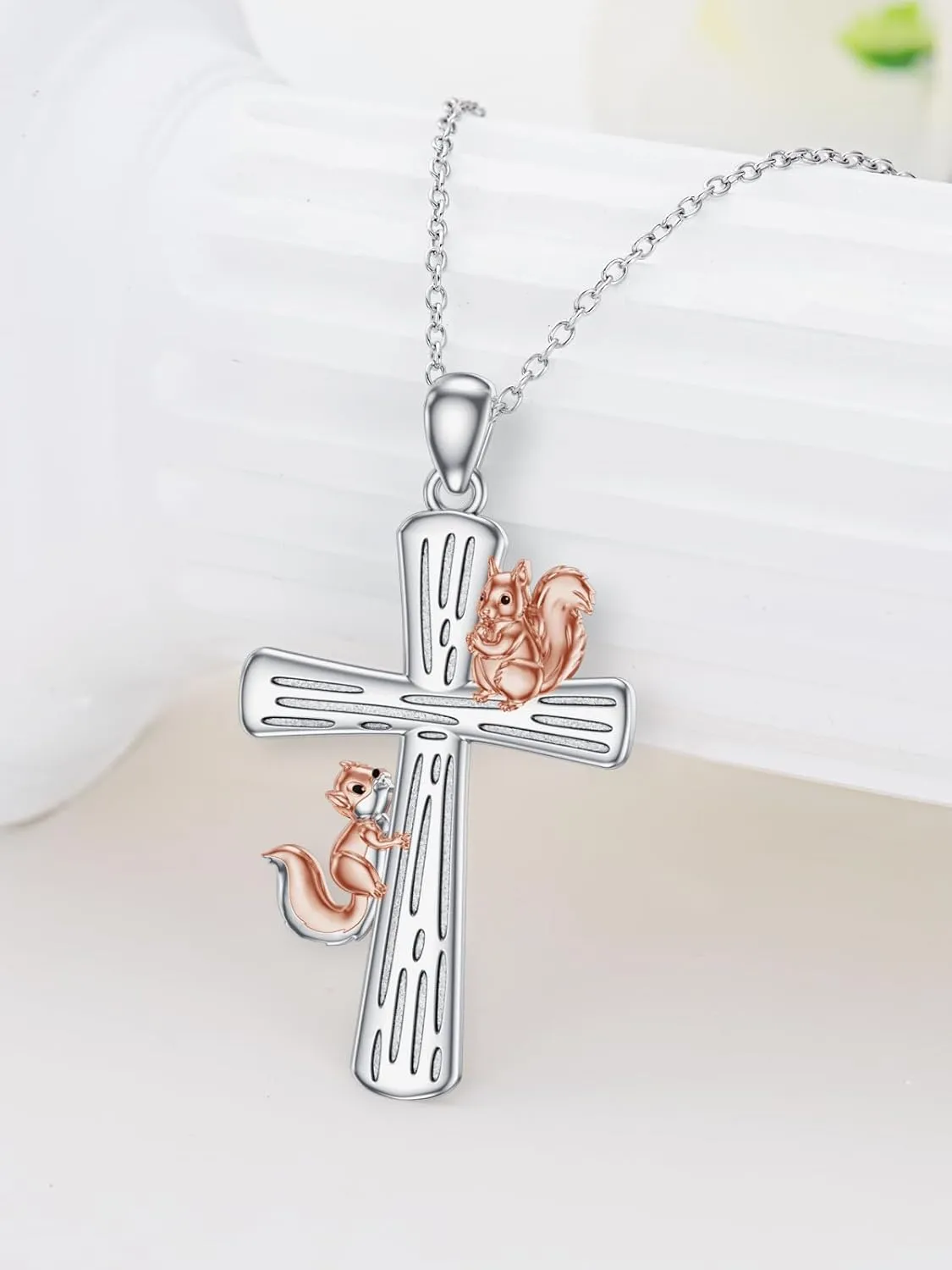 Turtle/Red Cardinal/Dove/Coconut Tree Necklace for Women 925 Sterling Silver Cross Pendant Crystal Mother Daughter Necklace Jewelry Gifts