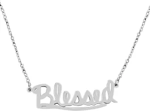 Uloveido Stainless Steel Blessed Nameplate Initial Necklace Jewelry for Lady Womens Y966