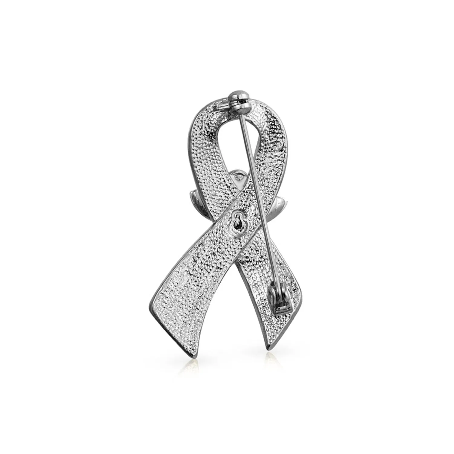 White Ribbon Brooche Pin for Awareness Lung Cancer Peace Survivor 3 Pack Set