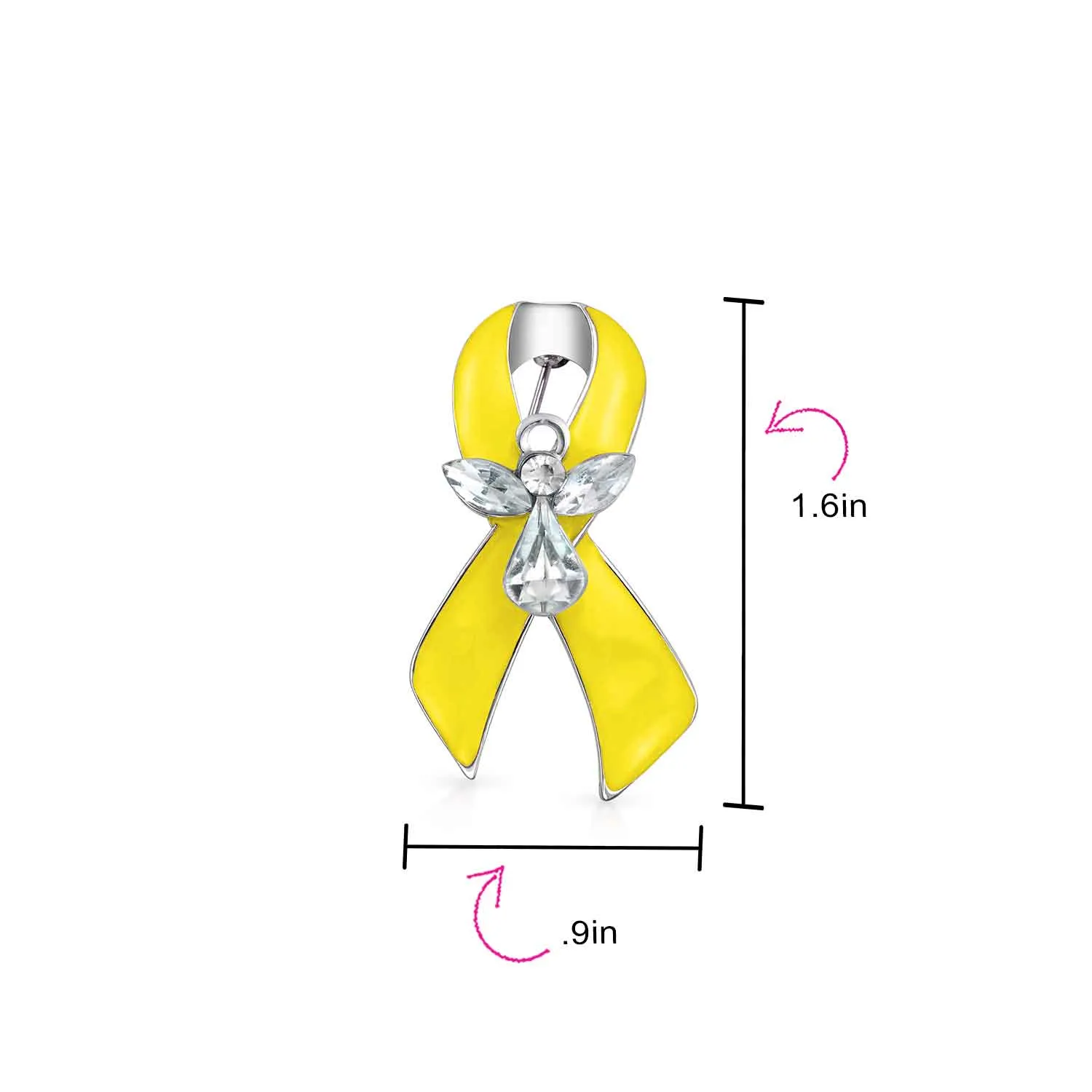 White Ribbon Brooche Pin for Awareness Lung Cancer Peace Survivor 3 Pack Set