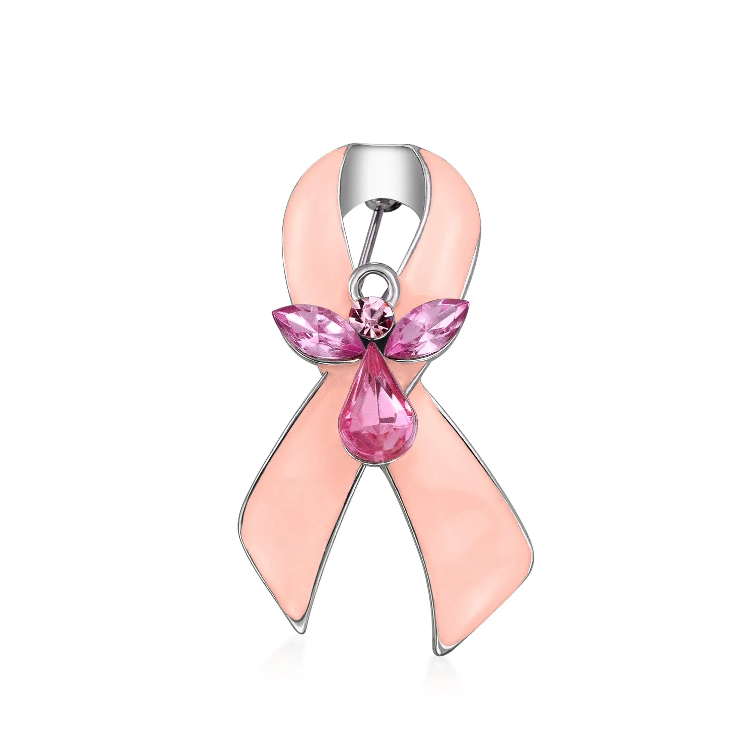 White Ribbon Brooche Pin for Awareness Lung Cancer Peace Survivor 3 Pack Set