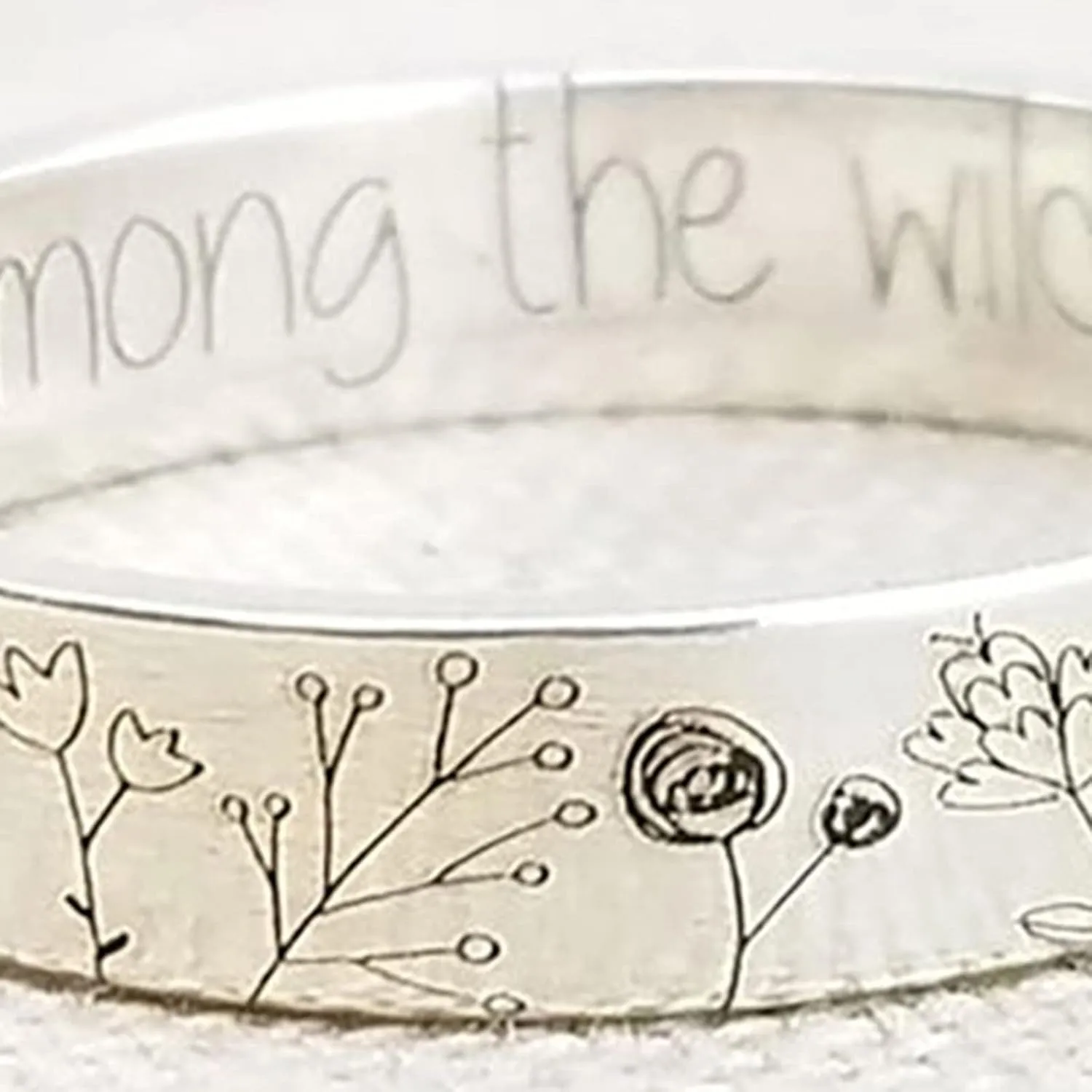 Women Fashion Ring Jewelry Wedding Rings Cute Girls Rings Finger Ring Flowers Pattern Exquisite Alloy Lovers Lettering Dandelion Ring for Dating for Girlfriend Wife Mom Teen Couples