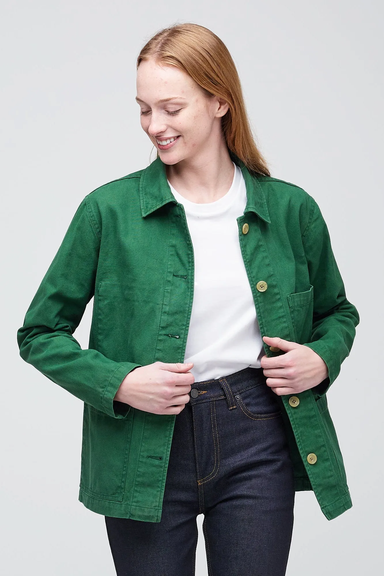 Women's Chore Jacket - Bottle Green