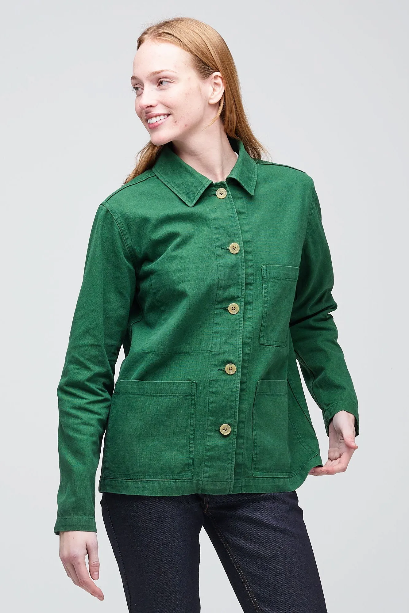 Women's Chore Jacket - Bottle Green
