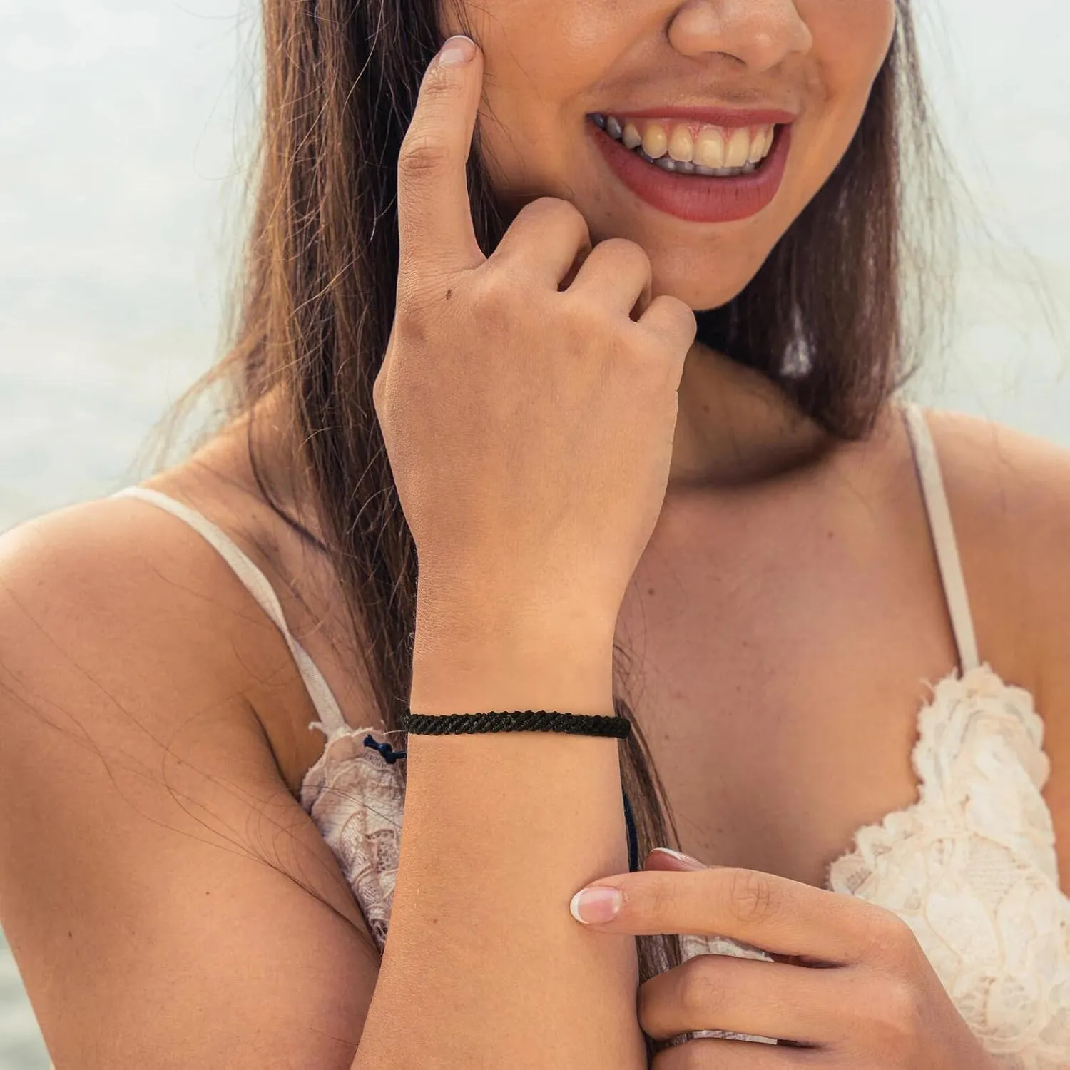 XIJIN Surf Braided Bracelet Handmade Boho Surfer Bracelet for Women Men Beach Waxed Thread Waterproof Anklet