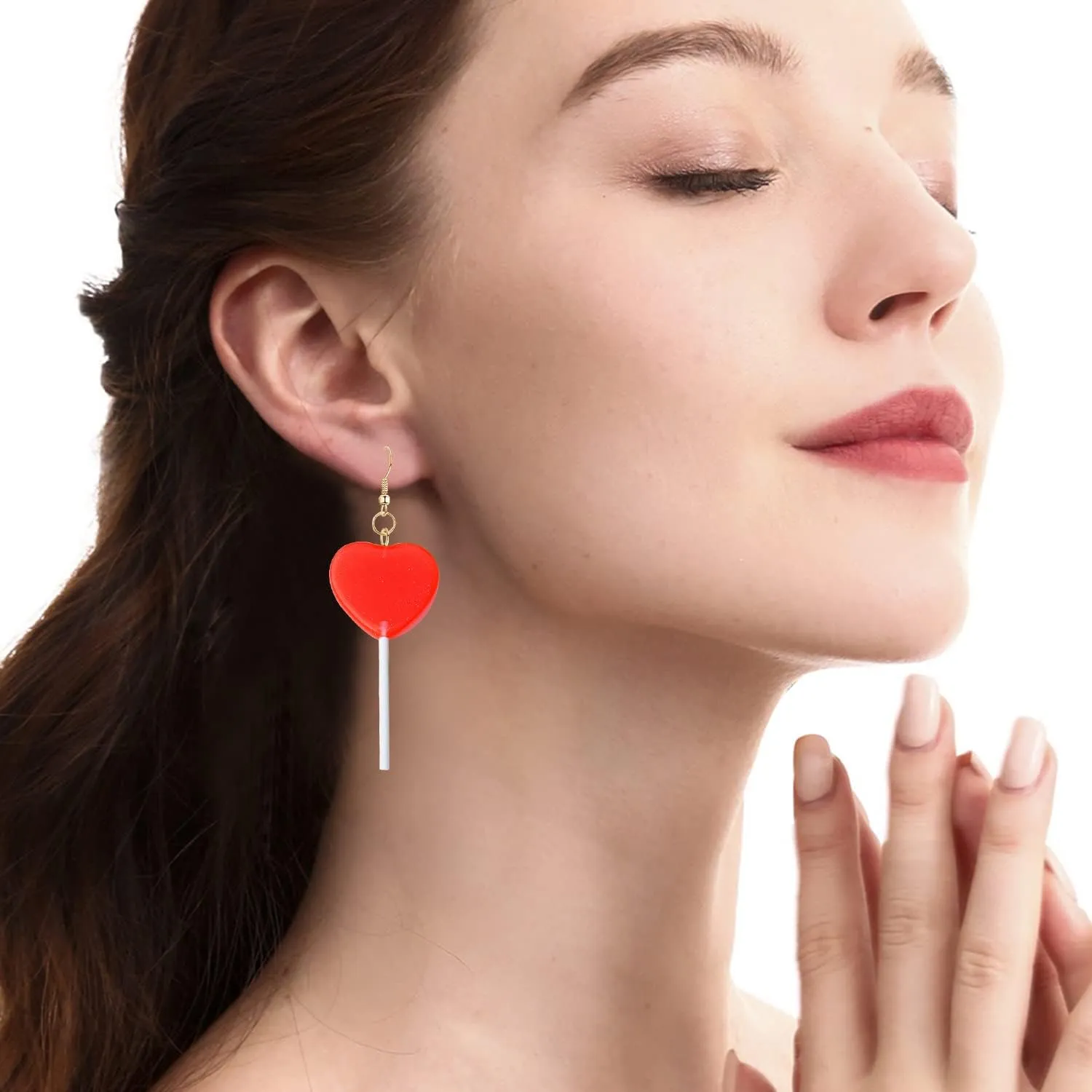 YUNXI Resin Drop Handmade Cute Women Gift Eardrop Funny Emulational Resin Charm Food Cartoon Snacks Popcorn Earring